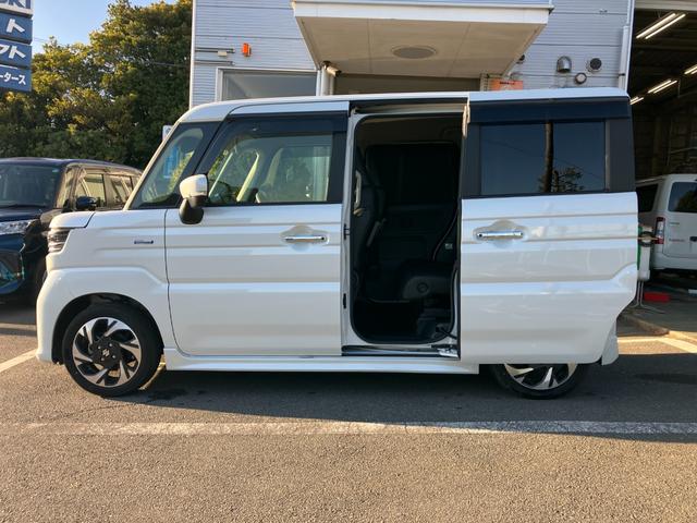 スペーシアカスタム ハイブリッドＸＳターボ　冠水歴車全方位モニター付ナビアップルカカープレイアンドロイドオート対応インタークーラーターボデュアルセンサーブレーキサポートＩＩアダプティブクルコン前席シートヒータードラレコＥＴＣ付両側パワスラ禁煙車（49枚目）