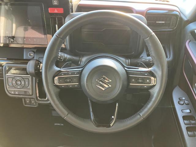 スペーシアカスタム ハイブリッドＸＳターボ　冠水歴車全方位モニター付ナビアップルカカープレイアンドロイドオート対応インタークーラーターボデュアルセンサーブレーキサポートＩＩアダプティブクルコン前席シートヒータードラレコＥＴＣ付両側パワスラ禁煙車（66枚目）