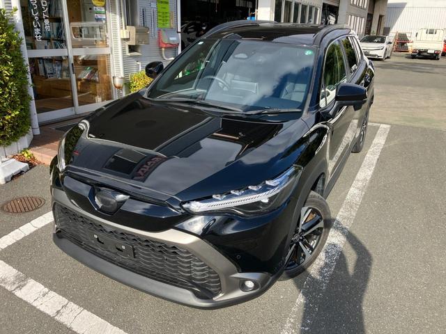 カローラクロス ハイブリッド　Ｚ　冠水歴車ナビＴＶバックカメラＥＴＣ２．０セーフティセンスプリクラレーダークルコンデジタルインナーミラー禁煙車オートマチックハイビームパワーバックドアハイブリッド車前席シートＡＣＬＥＤヘッドスマートキー（3枚目）