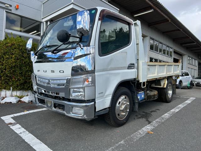 キャンター 全低床ダンプ　全低床強化ダンプ３ｔ積載ディーゼルターボ５ＭＴ３方開ＡＣＰＳＰＷキーレスエントリーフル装備左側電格ミラーフォグランプ荷台内寸長さ３０３ｃｍ幅１５８ｃｍ高さ３７ｃｍ床面地上高９３ｃｍＥＴＣ車載器中間ピン（15枚目）