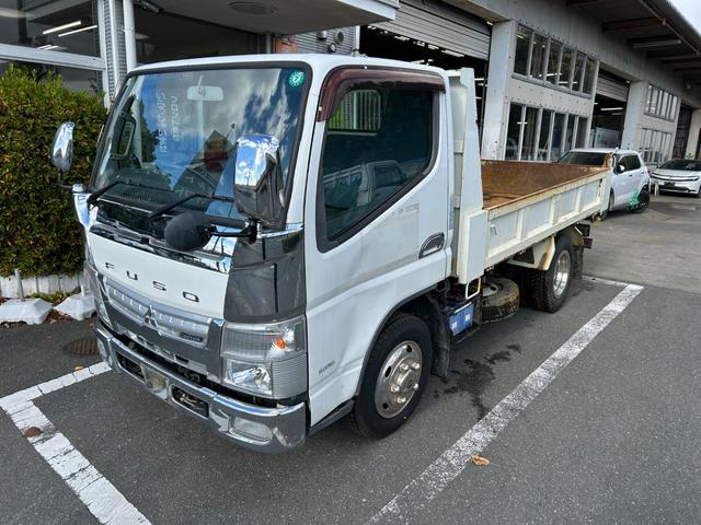 キャンター 全低床ダンプ　全低床強化ダンプ３ｔ積載ディーゼルターボ５ＭＴ３方開ＡＣＰＳＰＷキーレスエントリーフル装備左側電格ミラーフォグランプ荷台内寸長さ３０３ｃｍ幅１５８ｃｍ高さ３７ｃｍ床面地上高９３ｃｍＥＴＣ車載器中間ピン（16枚目）