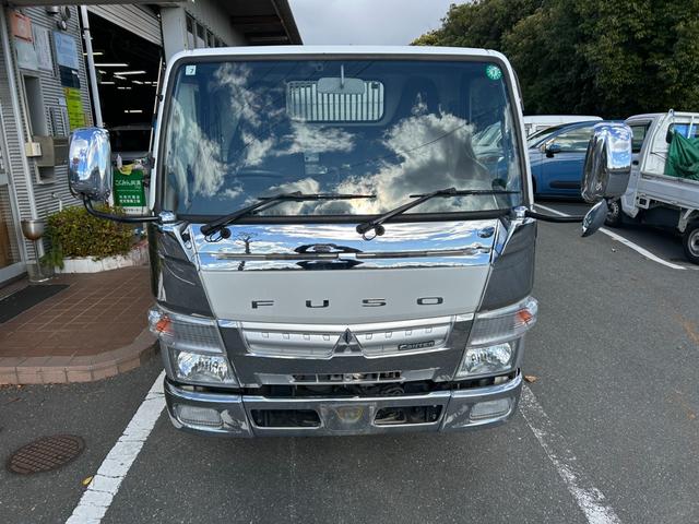 キャンター 全低床ダンプ　全低床強化ダンプ３ｔ積載ディーゼルターボ５ＭＴ３方開ＡＣＰＳＰＷキーレスエントリーフル装備左側電格ミラーフォグランプ荷台内寸長さ３０３ｃｍ幅１５８ｃｍ高さ３７ｃｍ床面地上高９３ｃｍＥＴＣ車載器中間ピン（18枚目）