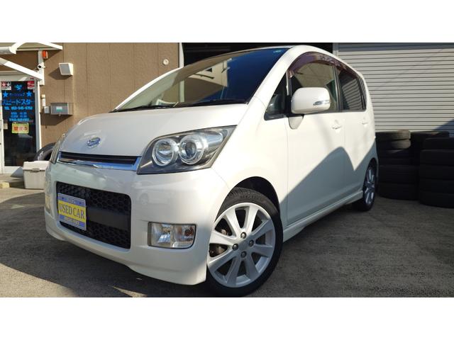 ムーヴ カスタム　ＲＳ　ターボ車　フルエアロ　１６インチアルミ　Ｂｌｕｅｔｏｏｔｈナビ　バックカメラ　ステアリングリモコン　社外フロアマット　ウォーターポンプ　ウォーターポンププーリー　ベルト交換（3枚目）