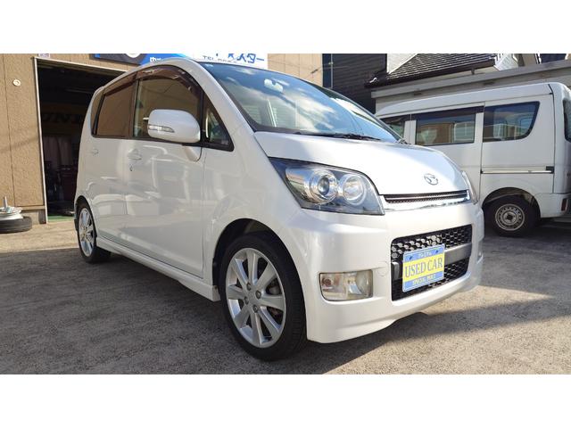 ムーヴ カスタム　ＲＳ　ターボ車　フルエアロ　１６インチアルミ　Ｂｌｕｅｔｏｏｔｈナビ　バックカメラ　ステアリングリモコン　社外フロアマット　ウォーターポンプ　ウォーターポンププーリー　ベルト交換（7枚目）