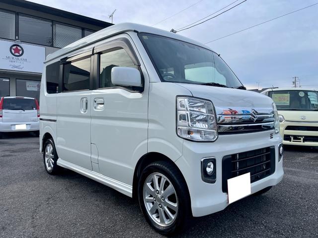 エブリイワゴン ＰＺターボ　両側スライド片側電動　Ｄカメラブレーキサポート　リアコーナーセンサー　ＡＡＣ　ＡＵＴＯライト　ドラレコ　ＥＴＣ　地デジチューナー　ナビテレビ　ハイビームＡ（3枚目）