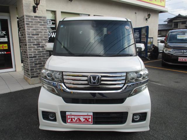 Ｎ－ＢＯＸカスタム Ｇ　ＳＳパッケージ　１オーナー・禁煙車・純正ＳＤナビ・フルセグＴＶ・バックカメラ・両側電動スライドドア付き（2枚目）