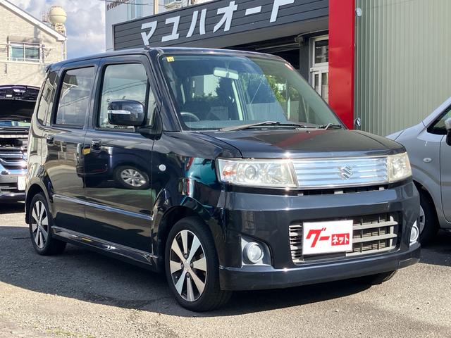 ワゴンR スティングレーT インタークーラーターボ スマートキー 社外オーディオ HIDヘッドライト 純正エアロ アルミホイール(3枚目)