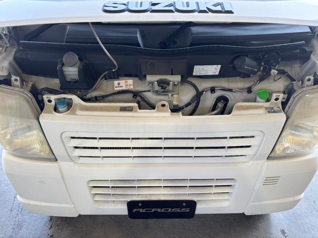 キャリイトラック 車検9年6月まで ワンオーナー エアコン パワステ 3方開 オートマ AMFMラジオ タイヤ4本新品 ホイールマッドブラック塗装 荷台マット ゲートプロテクター マット バイザー(23枚目)