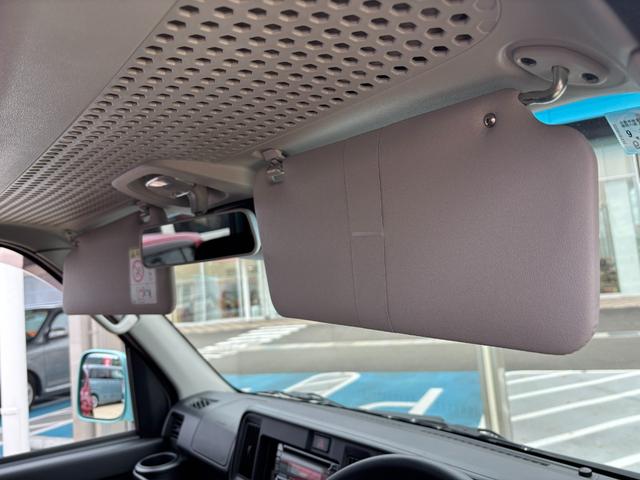 ハイゼットカーゴ クルーズSAIII 2WD MT 電動格納式カラードドアミラー UVカットガラス(フロントウィンドウ) 12インチフルホイールキャップ 撥水フルファヴリックシート表皮 キーレスエントリー マニュアルエアコン(28枚目)