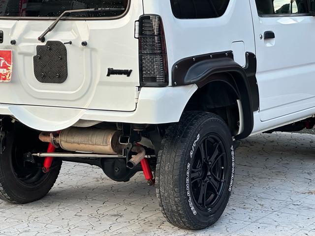 ジムニー ＸＣ　【１年間走行無制限保証】／フルカスタム車両（改バンパー・リフトアップ・ブリスターフェンダー・ＬＥＤテール・ヘッドライトカバー・オールテレーンＧＥＯＬＡＮＤＡＲ　Ａ／Ｔ－Ｓ）／ＢＴオーディオ／ＥＴＣ（22枚目）