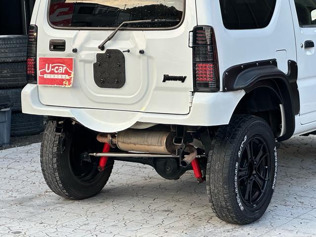 ジムニー ＸＣ　【１年間走行無制限保証】／フルカスタム車両（改バンパー・リフトアップ・ブリスターフェンダー・ＬＥＤテール・ヘッドライトカバー・オールテレーンＧＥＯＬＡＮＤＡＲ　Ａ／Ｔ－Ｓ）／ＢＴオーディオ／ＥＴＣ（25枚目）