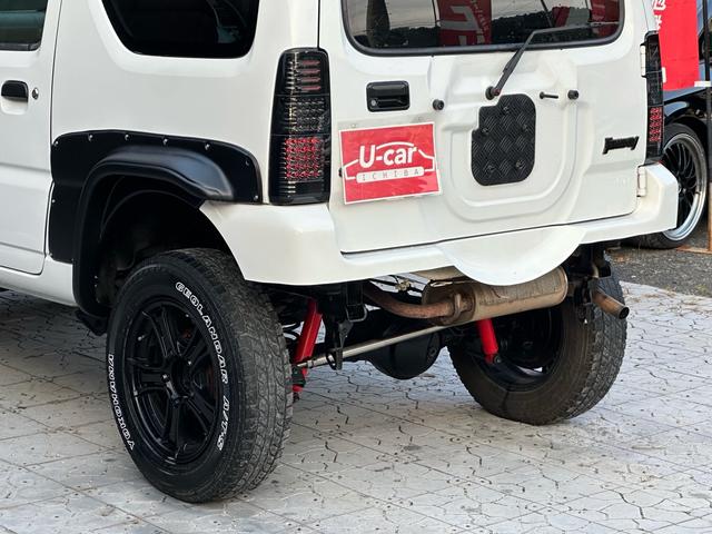 ジムニー ＸＣ　【１年間走行無制限保証】／フルカスタム車両（改バンパー・リフトアップ・ブリスターフェンダー・ＬＥＤテール・ヘッドライトカバー・オールテレーンＧＥＯＬＡＮＤＡＲ　Ａ／Ｔ－Ｓ）／ＢＴオーディオ／ＥＴＣ（35枚目）