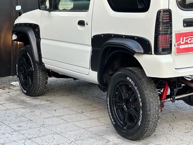 ジムニー ＸＣ　【１年間走行無制限保証】／フルカスタム車両（改バンパー・リフトアップ・ブリスターフェンダー・ＬＥＤテール・ヘッドライトカバー・オールテレーンＧＥＯＬＡＮＤＡＲ　Ａ／Ｔ－Ｓ）／ＢＴオーディオ／ＥＴＣ（39枚目）