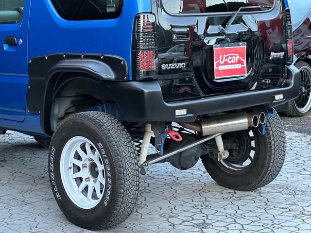 ジムニー XC 【1年間走行無制限保証】5MT/フルカスタム車両(エアロ・2本出しマフラー・スキッドプレート・リフトアップ・ブリスターフェンダー・LEDテール・シートカバー・アルミホイール・ヘッドライトカバー)(41枚目)