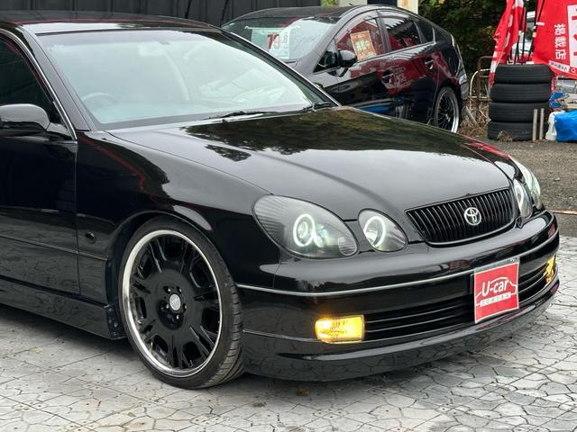 アリスト S300ベルテックスエディション 【1年間走行無制限保証】後期/フルエアロ/20インチ(WORK バルムンクBG2)/車高調(TEIN)/LEDイカリングインナーブラックヘッドライト/シートカバー/イエローフォグ/ETC(16枚目)