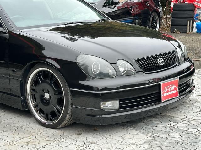 アリスト S300ベルテックスエディション 【1年間走行無制限保証】後期/フルエアロ/20インチ(WORK バルムンクBG2)/車高調(TEIN)/LEDイカリングインナーブラックヘッドライト/シートカバー/イエローフォグ/ETC(17枚目)