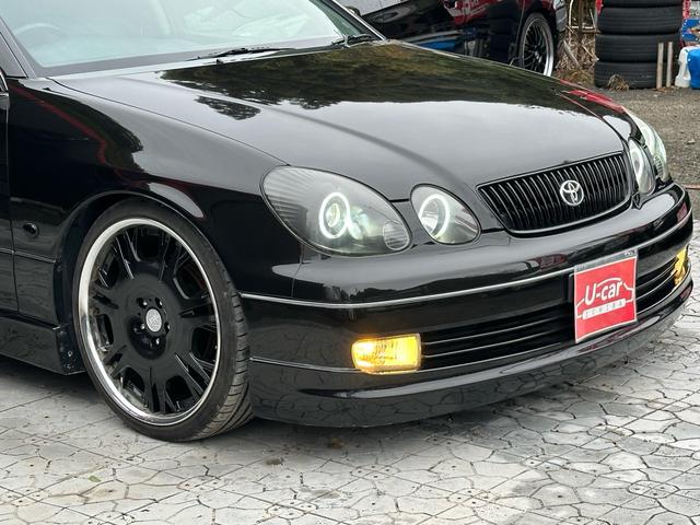 アリスト S300ベルテックスエディション 【1年間走行無制限保証】後期/フルエアロ/20インチ(WORK バルムンクBG2)/車高調(TEIN)/LEDイカリングインナーブラックヘッドライト/シートカバー/イエローフォグ/ETC(18枚目)