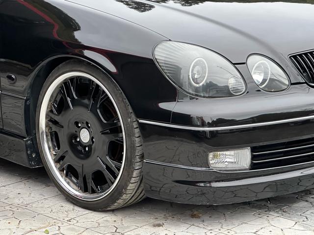 アリスト S300ベルテックスエディション 【1年間走行無制限保証】後期/フルエアロ/20インチ(WORK バルムンクBG2)/車高調(TEIN)/LEDイカリングインナーブラックヘッドライト/シートカバー/イエローフォグ/ETC(21枚目)