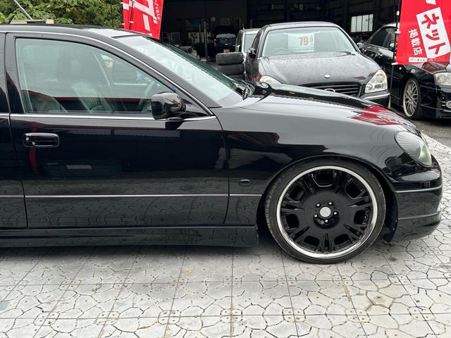 アリスト S300ベルテックスエディション 【1年間走行無制限保証】後期/フルエアロ/20インチ(WORK バルムンクBG2)/車高調(TEIN)/LEDイカリングインナーブラックヘッドライト/シートカバー/イエローフォグ/ETC(26枚目)