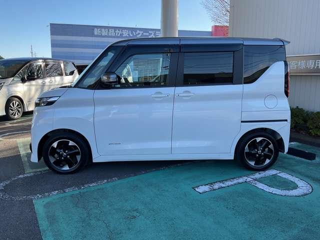 ルークス ６６０　ハイウェイスターＸ　ドライブレコーダー　衝突被害軽減ブレ－キ　助手席側オートスライドドア　マルチビューカメラ　車線逸脱警報装置　ＬＥＤ　スマートキー　パワーウィンドウ　ワンオーナー　カーテンエアバック　ドライブレコーダー　ナビＴＶ　記録簿（8枚目）