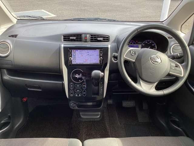 デイズ ６６０　ハイウェイスターＧターボ　純正メモリーナビＴＶ　全周囲カメラ　誤発進抑制　アイスト　運転席エアバッグ　レーンキープアシスト　スマキー　ナビＴＶ　バックモニター　ワンセグ　エアコン　オートクルーズ　ＡＢＳ　パワステ　キーレスエントリー　助手席エアバック　アルミ（3枚目）