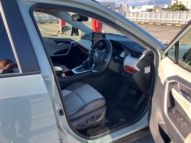 RAV4 アドベンチャー 純正ディスプレイオーディオナビ地デジバックカメラパノラミックビューMハーフレザーシートシートACPシートトヨタセーフティセンスACCステアリングヒーターLEDライトDACスマートキーPスタートBSM(10枚目)