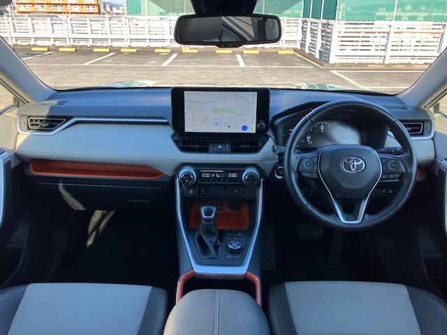 RAV4 アドベンチャー 純正ディスプレイオーディオナビ地デジバックカメラパノラミックビューMハーフレザーシートシートACPシートトヨタセーフティセンスACCステアリングヒーターLEDライトDACスマートキーPスタートBSM(14枚目)