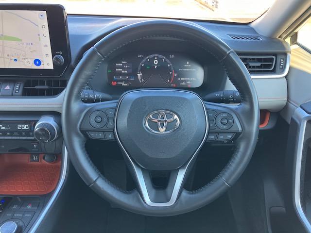 RAV4 アドベンチャー 純正ディスプレイオーディオナビ地デジバックカメラパノラミックビューMハーフレザーシートシートACPシートトヨタセーフティセンスACCステアリングヒーターLEDライトDACスマートキーPスタートBSM(15枚目)