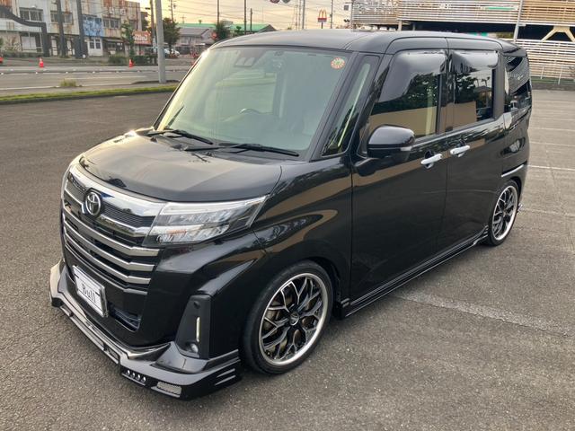 ルーミー カスタムＧ－Ｔ　純正９インチナビ　地デジ　アラウンドビューモニター　両側パワースライドドア　パーキングセンサー　アイドリングストップ　レーダークルーズコントロール　社外１７インチＡＷ　ＲＯＷＥＮフルエアロ　マフラー（3枚目）