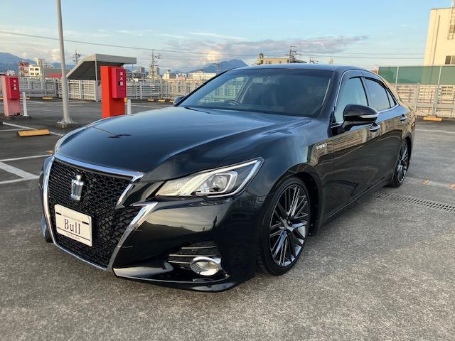 クラウンハイブリッド アスリートＳ　純正ナビ地デジバックカメラスマートキープッシュスタートＥＴＣＬＥＤヘッドライトパワーシートローダウンクルーズコントロール（4枚目）