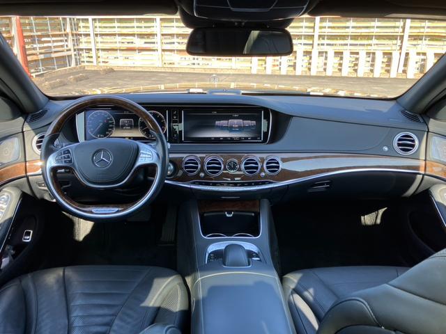Sクラス S550ロング 純正ナビ 地デジ バックカメラ パノラミックサンルーフ 黒革メモリー付きパワーシート シートAC パーキングセンサー パーキングアシスト レーンアシスト クルコン パドルシフト 純正18インチAW(13枚目)