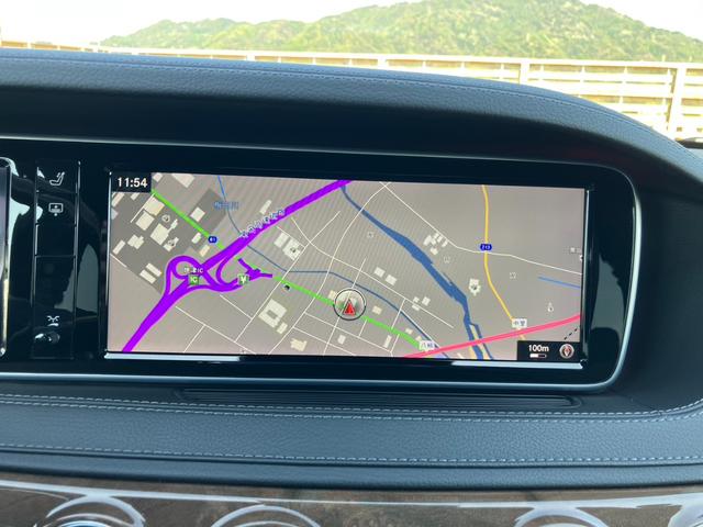 Sクラス S550ロング 純正ナビ 地デジ バックカメラ パノラミックサンルーフ 黒革メモリー付きパワーシート シートAC パーキングセンサー パーキングアシスト レーンアシスト クルコン パドルシフト 純正18インチAW(15枚目)