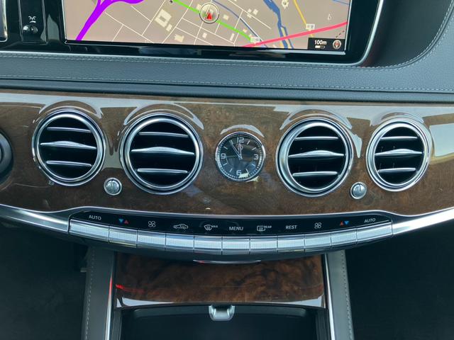 Sクラス S550ロング 純正ナビ 地デジ バックカメラ パノラミックサンルーフ 黒革メモリー付きパワーシート シートAC パーキングセンサー パーキングアシスト レーンアシスト クルコン パドルシフト 純正18インチAW(17枚目)