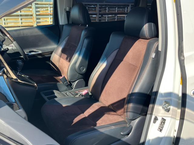 アルファード 240S タイプゴールドII アルパインナビ 地デジ バックカメラ 両側パワスラ 黒ハーフレザー パワーバックドア 社外フルエアロ 社外マフラー 社外20インチAW パーキングセンサー トヨタセーフティセンス ETC(11枚目)