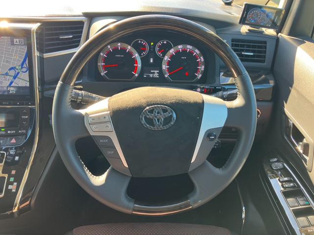 アルファード 240S タイプゴールドII アルパインナビ 地デジ バックカメラ 両側パワスラ 黒ハーフレザー パワーバックドア 社外フルエアロ 社外マフラー 社外20インチAW パーキングセンサー トヨタセーフティセンス ETC(14枚目)