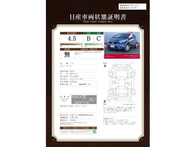 車両状態評価書