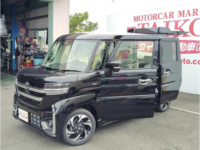 スペーシアカスタム ハイブリッドXS 電動格納ドアミラー 運転席エアバッグ 両側電動パワースライドドア LEDヘッドライト スマートキー ベンチシート 横滑り防止装置 オットマン ABS オートエアコン パワステ キーフリー 衝突軽減S(3枚目)