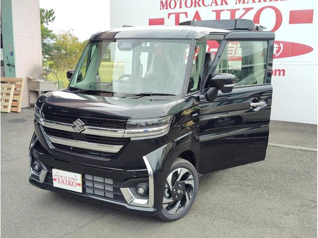 スペーシアカスタム ハイブリッドXS 電動格納ドアミラー 運転席エアバッグ 両側電動パワースライドドア LEDヘッドライト スマートキー ベンチシート 横滑り防止装置 オットマン ABS オートエアコン パワステ キーフリー 衝突軽減S(14枚目)