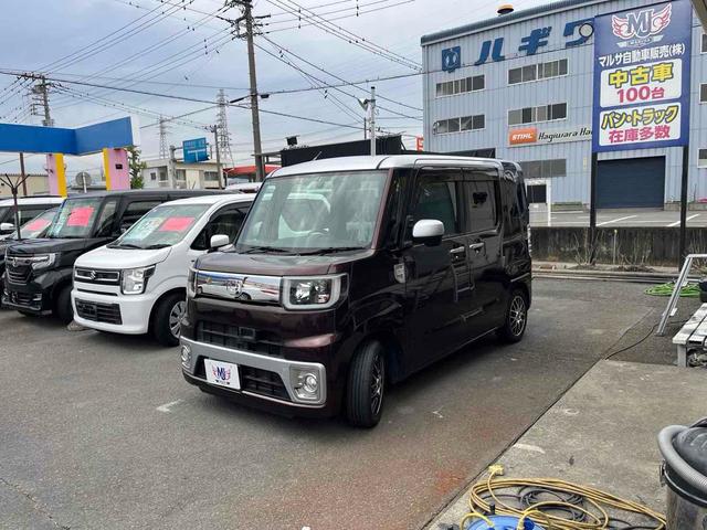 ウェイク Ｘ　ファインセレクションＳＡ　ＥＴＣ　バックカメラ　両側スライド・片側電動　ナビ　ＴＶ　衝突被害軽減システム　オートライト　ＬＥＤヘッドランプ　スマートキー　アイドリングストップ　電動ミラー　ベンチシート　ターボ　社外アルミ（2枚目）