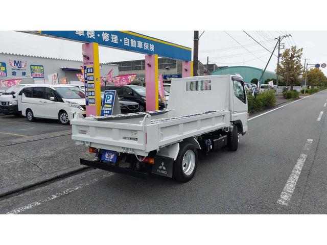 キャンター 　２ｔ強化ダンプ　コボレーン　中間ピン　低床　ＡＴ　後輪ダブル　レーンアシスト　ＥＴＣ　キーレスエントリー　総重量４９８５ｋｇ　ターボ　エアコン　パワーウィンドウ　外装板金塗装仕上げ済み（7枚目）