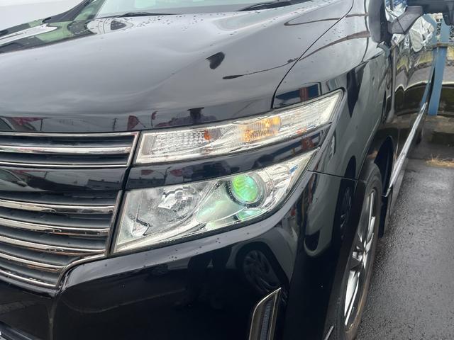 エルグランド 250ハイウェイスターアーバンクロム ナビ TV 両側電動スライドドア オートライト HID スマートキー 電動ミラー 3列シート 7人乗り ハーフレザーシート オットマン CVT アルミホイール Bluetooth 18インチアルミ(35枚目)