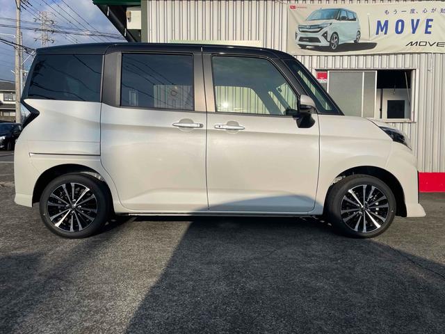 ルーミー カスタムＧ－Ｔ　登録未使用車　ディスプレイオーディオ　全周囲カメラ　ＴＶ　両側電動スライドドア　クリアランスソナー　オートクルーズコントロール　衝突被害軽減システム　アルミホイール　ＬＥＤヘッドランプ　スマートキー（19枚目）