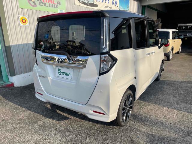 ルーミー カスタムＧ－Ｔ　登録未使用車　ディスプレイオーディオ　全周囲カメラ　ＴＶ　両側電動スライドドア　クリアランスソナー　オートクルーズコントロール　衝突被害軽減システム　アルミホイール　ＬＥＤヘッドランプ　スマートキー（20枚目）