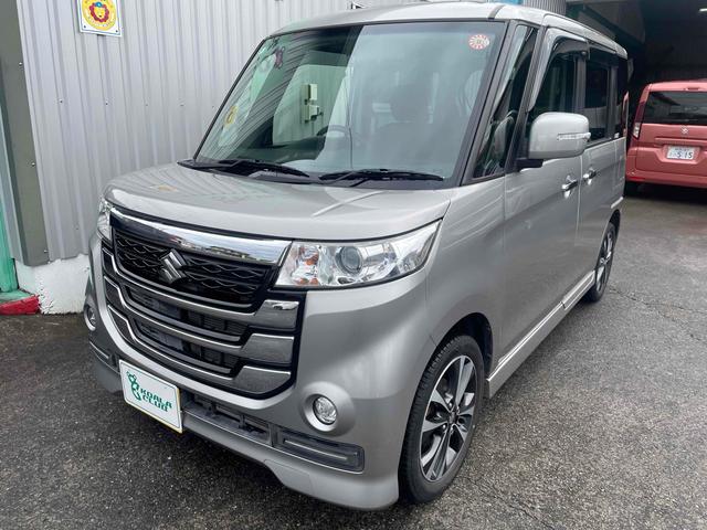 スペーシアカスタムＺ ターボ　バックカメラ　両側スライド・片側電動　ナビ　ＴＶ　オートクルーズコントロール　オートライト　ＨＩＤ　スマートキー　アイドリングストップ　電動格納ミラー　シートヒーター　ベンチシート　ＣＶＴ（13枚目）