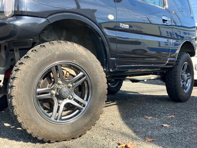 ジムニー クロスアドベンチャー 4WD ターボ リフトUP MTタイヤ タニグチ:FRPバンパー/スキッドプレート/サスペンションキット/サイドステップ マフラー LEDテール 1オーナー禁煙記録簿 ナビ Bカメラ ドラレコ ETC(46枚目)