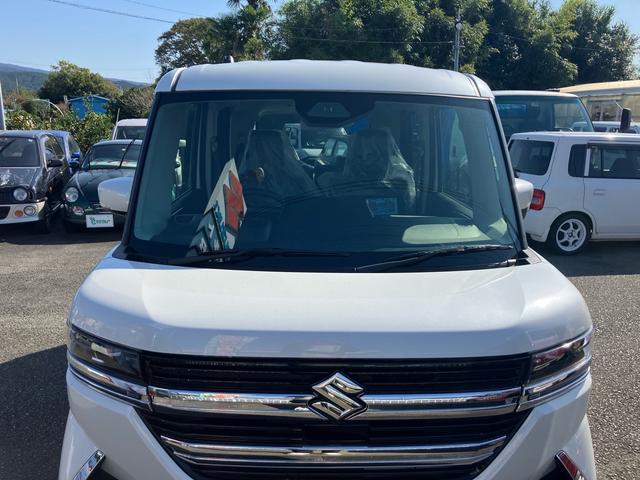 スペーシアカスタム ハイブリッドXSターボ 届出済み未使用車 両側オートスライドドア オーディオレス キーフリー プッシュスタート 純正アルミ 純正エアロ(6枚目)