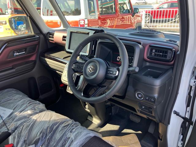 スペーシアカスタム ハイブリッドXSターボ 届出済み未使用車 両側オートスライドドア オーディオレス キーフリー プッシュスタート 純正アルミ 純正エアロ(17枚目)