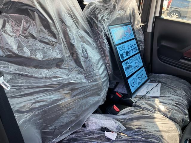 スペーシアカスタム ハイブリッドXSターボ 届出済み未使用車 両側オートスライドドア オーディオレス キーフリー プッシュスタート 純正アルミ 純正エアロ(19枚目)