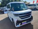 スペーシアカスタム ハイブリッドXSターボ 届出済み未使用車 両側オートスライドドア オーディオレス キーフリー プッシュスタート 純正アルミ 純正エアロ(4枚目)