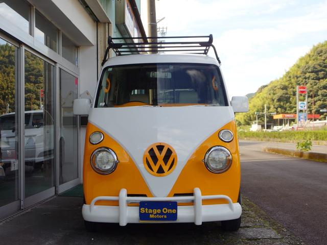 エブリイワゴン ＪＰ　ワーゲンバスルック　ルーフキャリア　皮調シートカバー　２列目モニター　外ナビ　フルセグ　ＥＴＣ　インパネ回り塗装（2枚目）